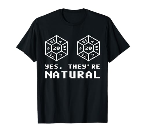 Yes They're Natural 20 Rolls D20 Dice, lustige RPG-Gamer für Damen T-Shirt Yes They're Natural 20 Rolls D20 Dice, lustige RPG-Gamer für Damen T-Shirt von Yes They're Natural Funny Rpg Gamer Shirts Gifts