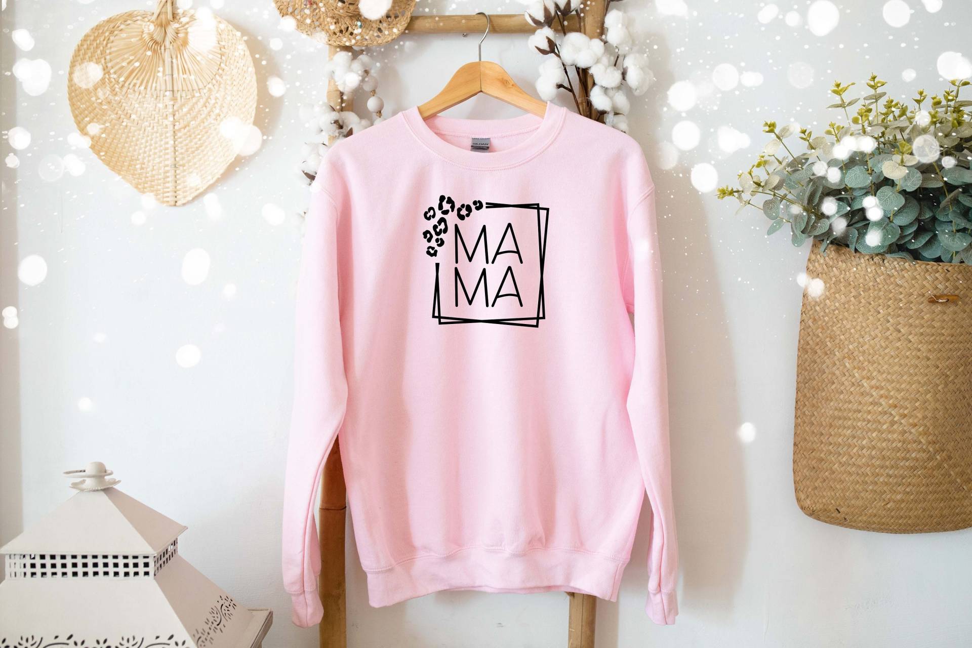 Mama Sweatshirt, Leopard Mama, Frame Muttertag, Gepard Leben, Schnitt Geschenk von YesTeeDesign