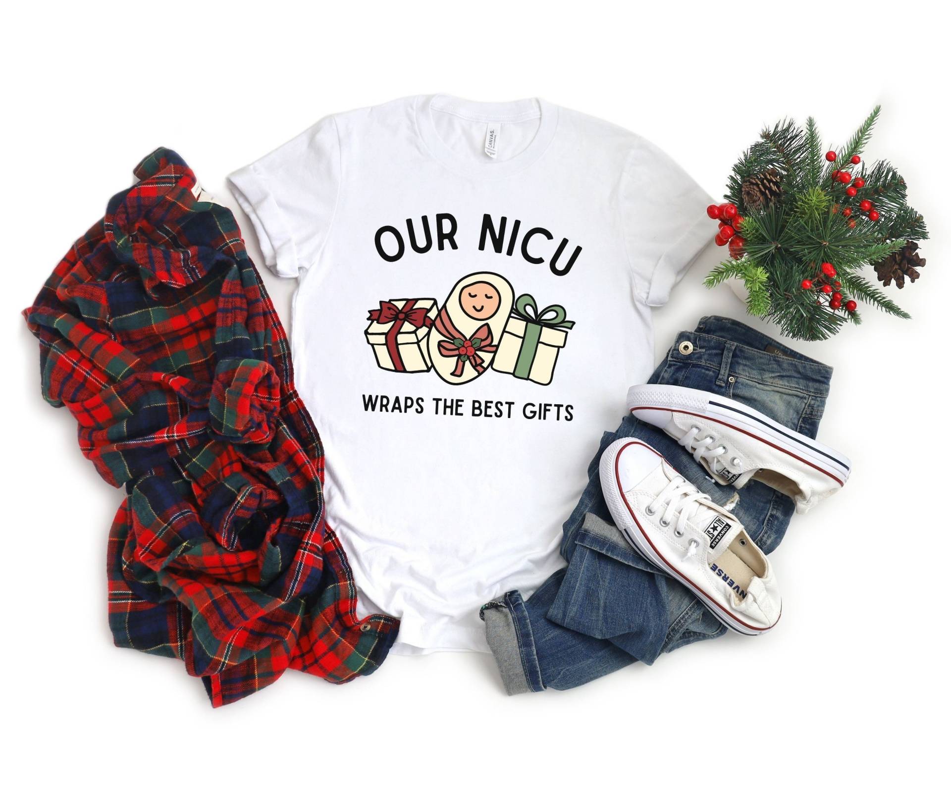 Nicu Einheit Weihnachten Shirt, Krankenschwester Tshirt Für Krankenschwestern, Mutter Baby Urlaub Arbeit Und Lieferung Geschenk von YesYesYallApparel