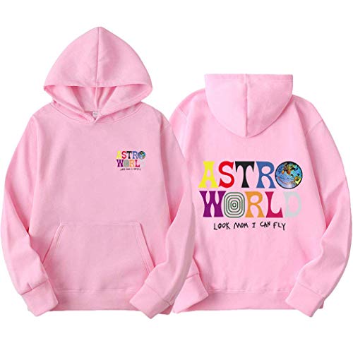 Yesgirl Travis Scott Astroworld Wish You were Here Hoodies Mode Brief Kapuzenpullover Streetwear Herren Damen Pullover Sweatshirt Unisex Tops Rosa L von Yesgirl