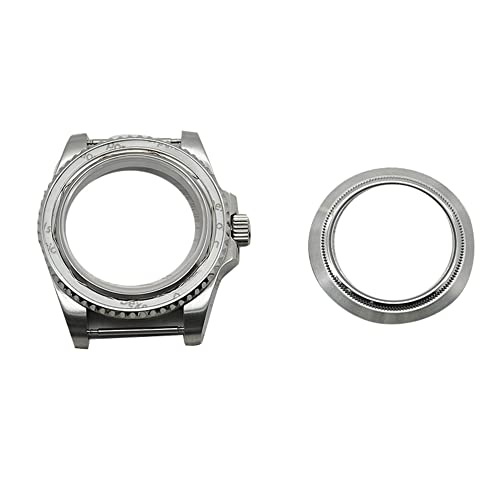 Yessetry 40Mm Edelstahl Uhren Fall Saphirglas Teile Fit Nh35A Nh36A Bewegung Kein Datum Transparente Rückseite Abdeckung, silber, D Yessetry 40Mm Edelstahl Uhren Fall Saphirglas Teile Fit Nh35A Nh36A Bewegung Kein Datum Transparente Rückseite Abdeckung, silber, D von Yessetry