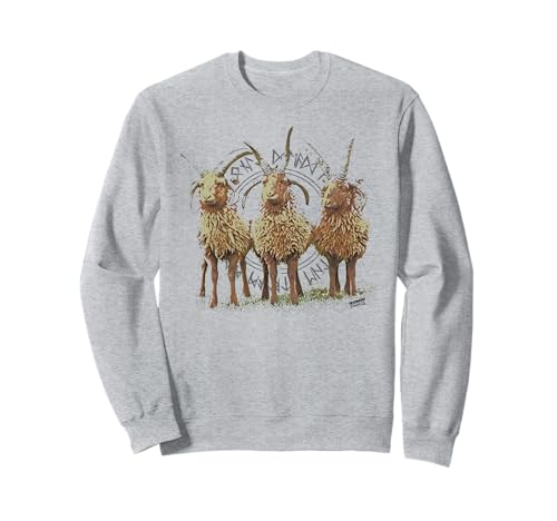 Viking Culture Isle Of Man Manx Loaghtan Sheep Sweatshirt von Yessir TM Custom Manx