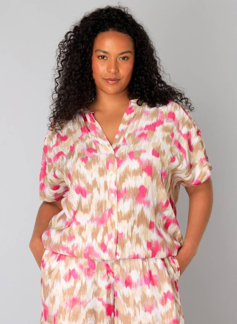 Große Größen Bluse Udele, Damen, rosa, Größe: 50, Viskose/Nylon, Happy Size DE Women von Yest Curve