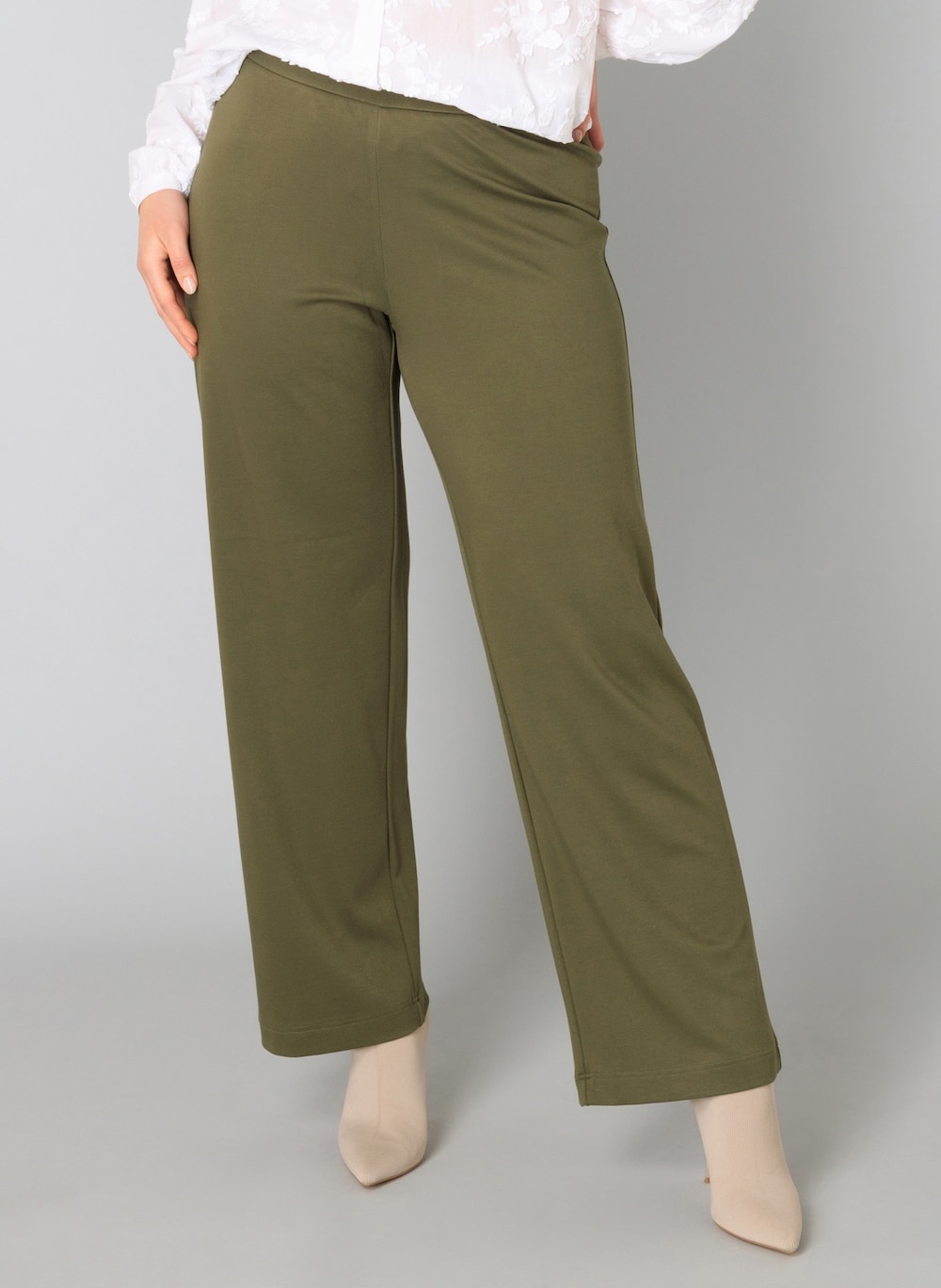 Große Größen Hose Nadeche Essential 32 Inch, Damen, grün, Größe: 48, Viskose/Nylon, Happy Size DE Women von Yest Curve