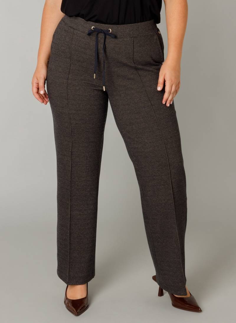 Große Größen Hose Romana Essential, Damen, grau, Größe: 44, Polyester/Viskose, Happy Size DE Women von Yest Curve