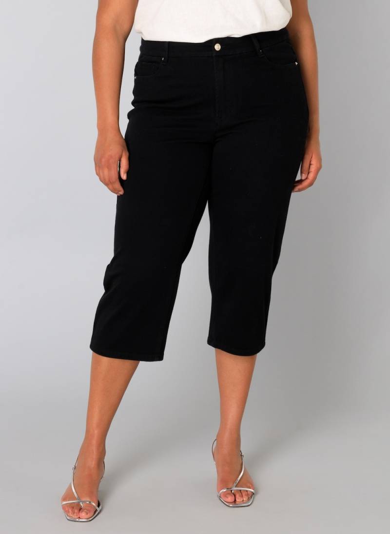 Große Größen Hose Umay, Damen, schwarz, Größe: 50, Baumwolle/Polyester/Elasthan, Happy Size DE Women von Yest Curve