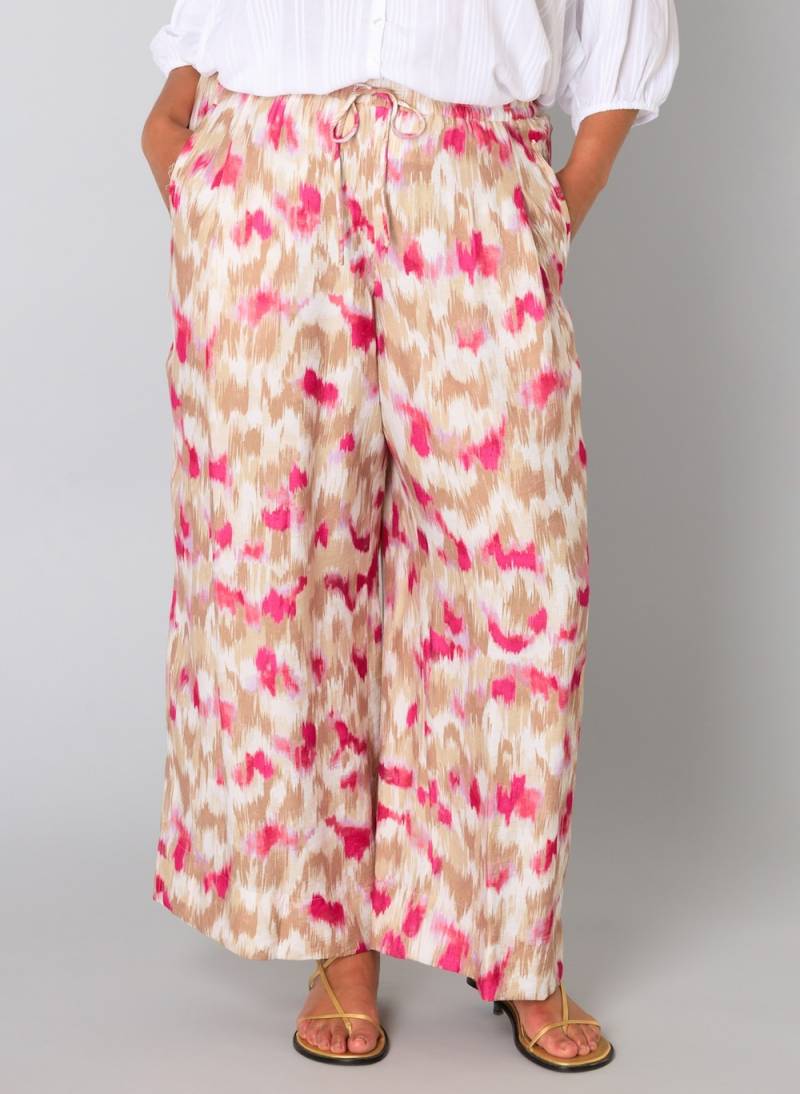 Große Größen Hose Urmi, Damen, rosa, Größe: 46, Viskose/Synthetische Fasern, Happy Size DE Women von Yest Curve
