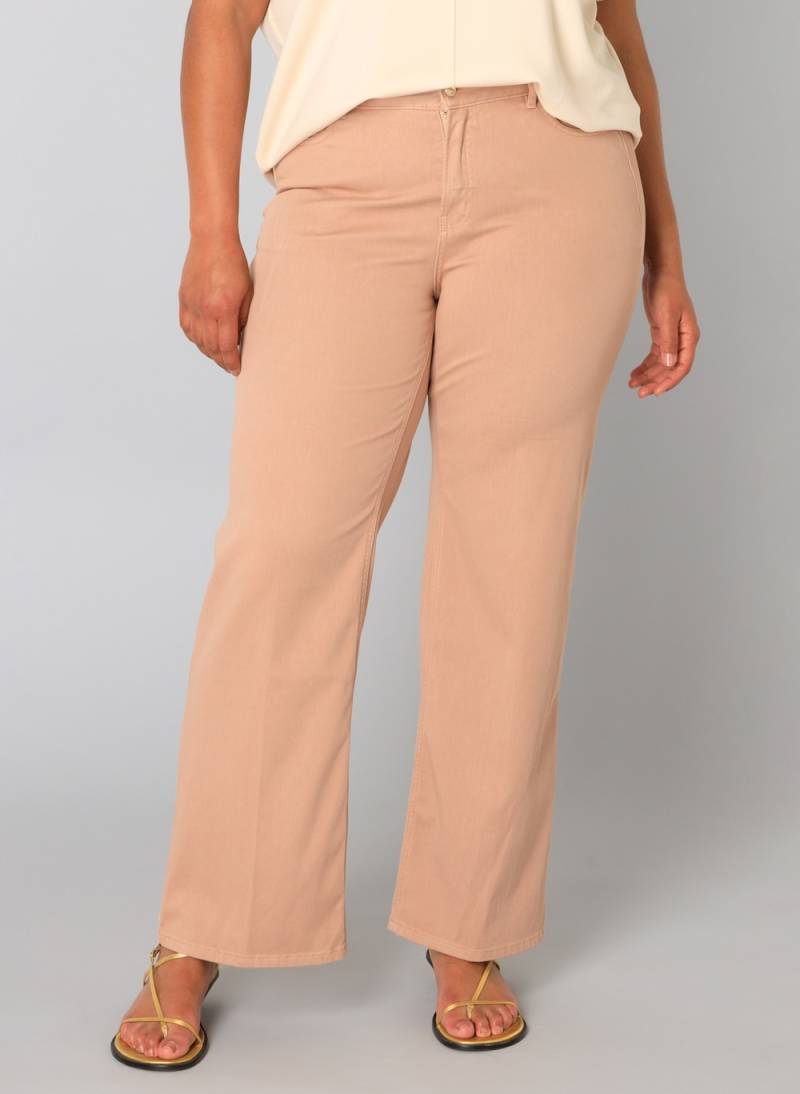 Große Größen Hose Utina, Damen, rosa, Größe: 48, Baumwolle/Polyester/Elasthan, Happy Size DE Women von Yest Curve