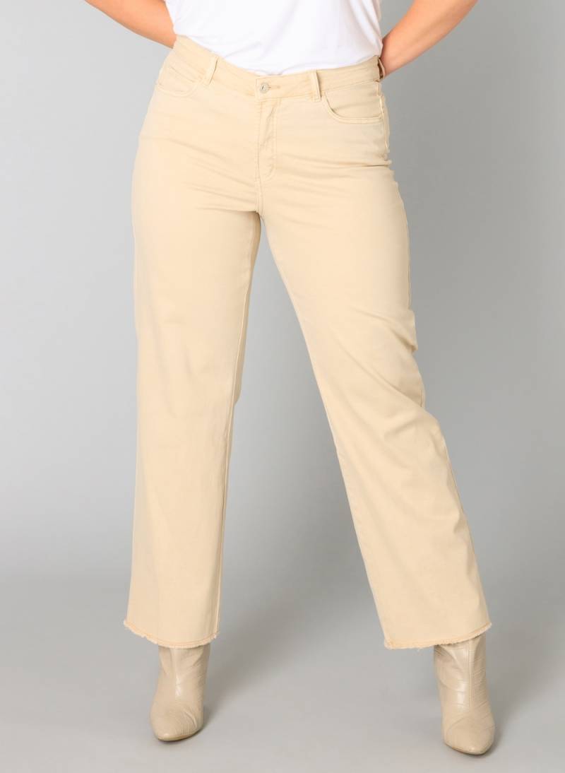 Große Größen Hose Vaiana 32 Inch, Damen, braun, Größe: 44, Baumwolle/Viskose, Happy Size DE Women von Yest Curve