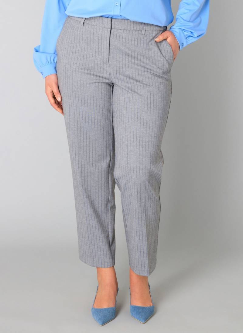 Große Größen Hose Valeney, Damen, grau, Größe: 50, Polyester/Viskose, Happy Size DE Women von Yest Curve