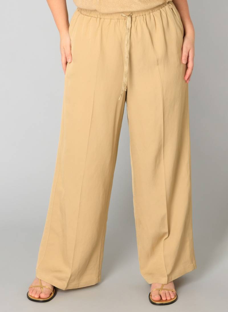 Große Größen Hose Wendy, Damen, grau, Größe: 50, Viskose/Leinen, Happy Size DE Women von Yest Curve