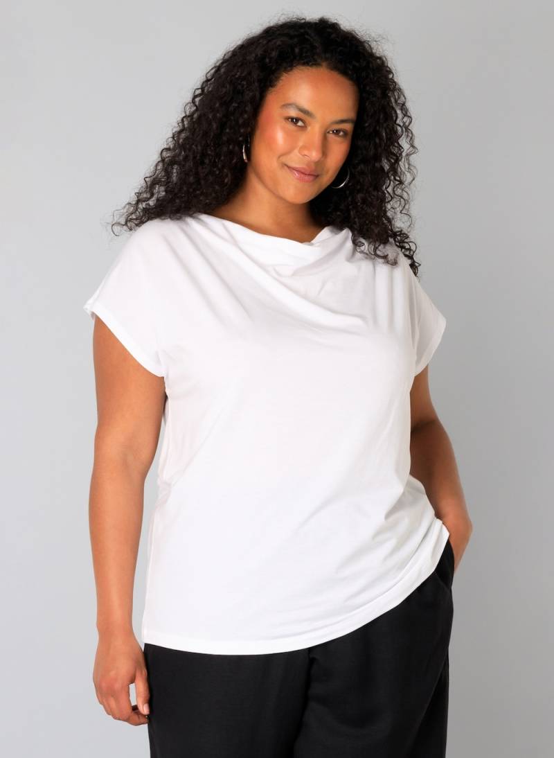 Große Größen Jerseyhemd Alberta Essential, Damen, weiß, Größe: 44, Synthetische Fasern/Baumwolle, Happy Size DE Women von Yest Curve