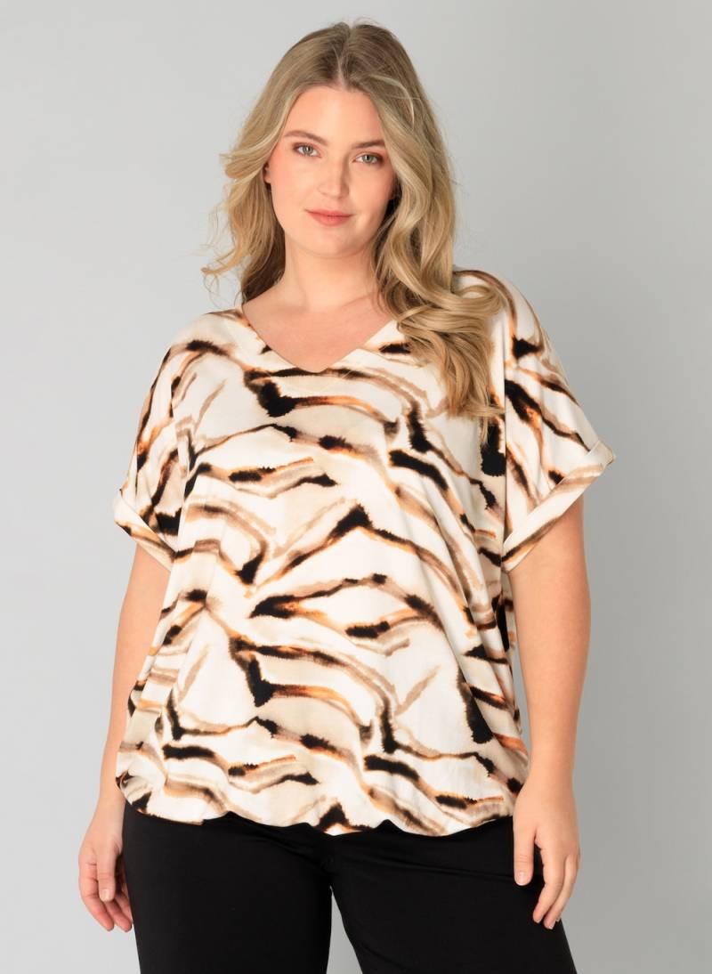 Große Größen Jerseyhemd Helin Essential, Damen, schwarz, Größe: 50, Happy Size DE Women von Yest Curve