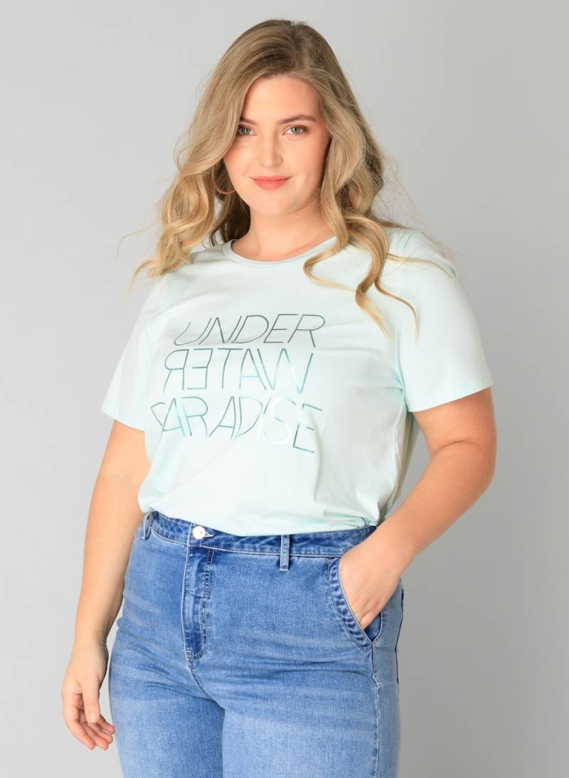 Große Größen Jerseyhemd Jytta Essential, Damen, türkis, Größe: 54, Baumwolle/Synthetische Fasern, Happy Size DE Women von Yest Curve