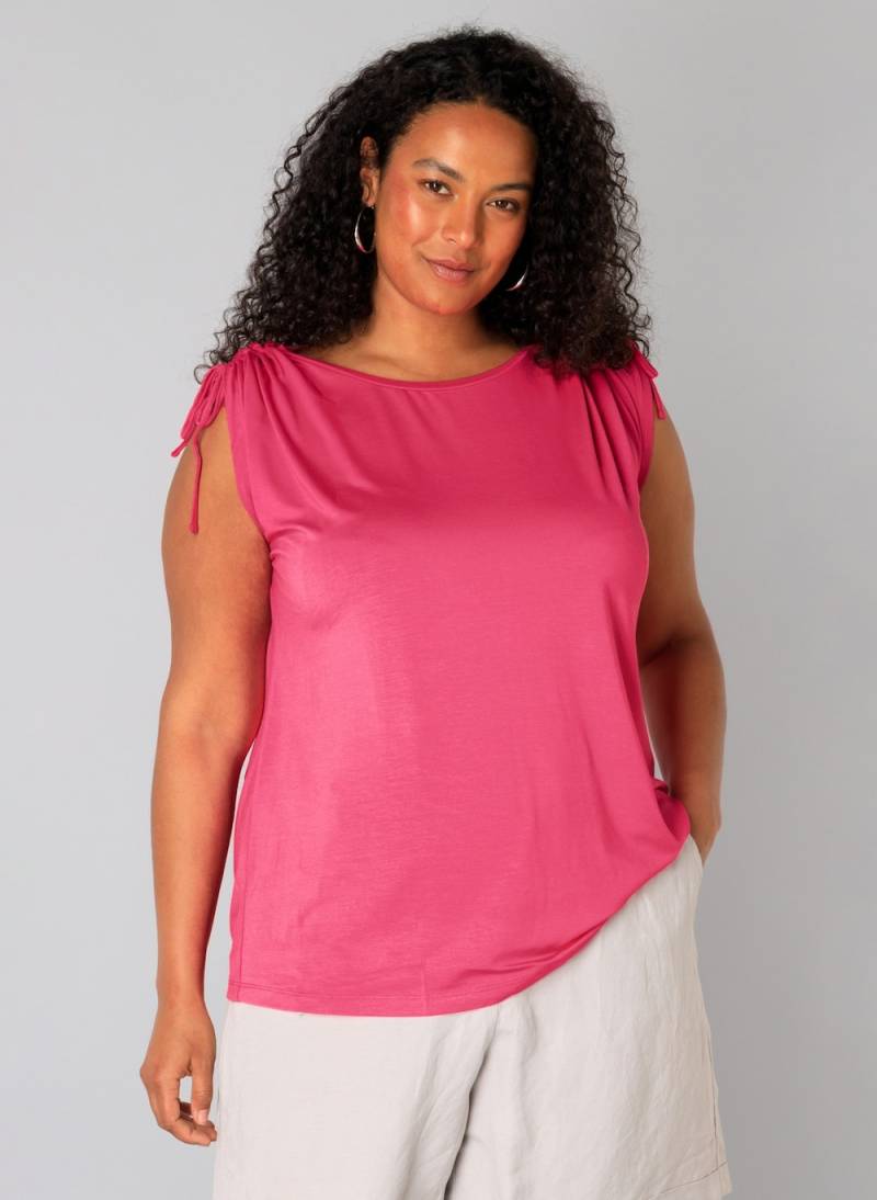 Große Größen Jerseyhemd Ulyssa, Damen, rosa, Größe: 52, Viskose, Happy Size DE Women von Yest Curve
