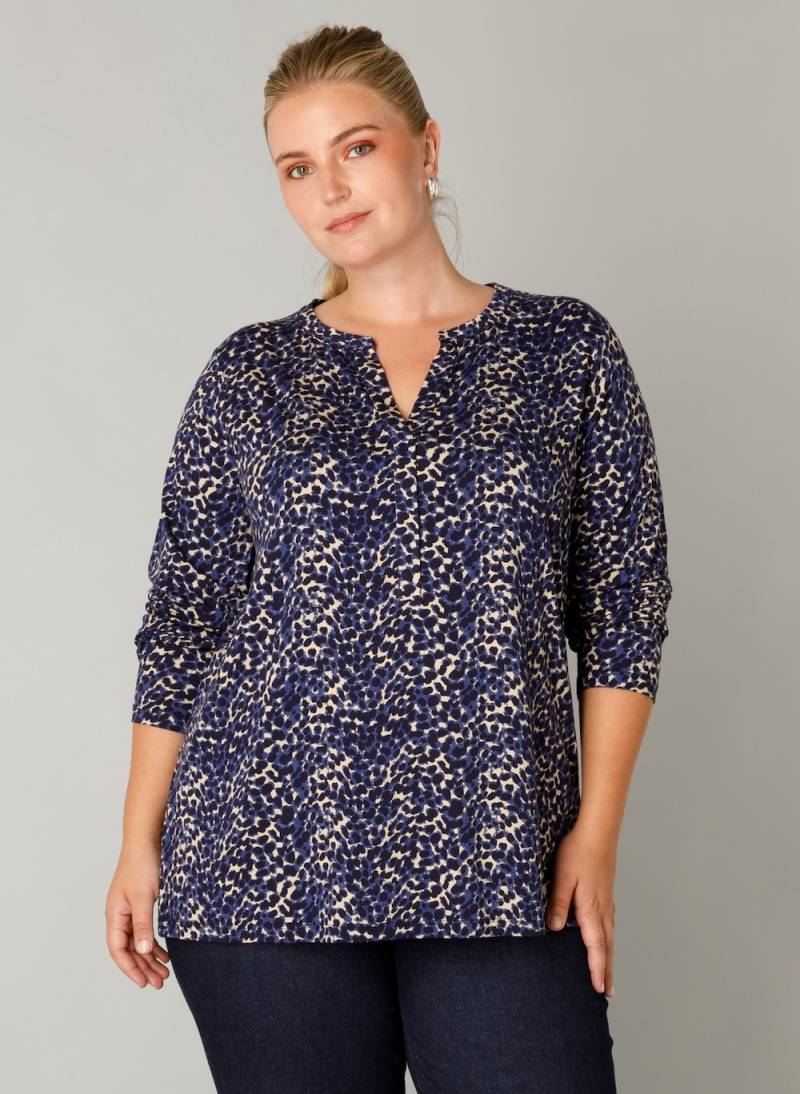 Große Größen Jerseyhemd Valery Essential, Damen, grau, Größe: 44, Happy Size DE Women von Yest Curve