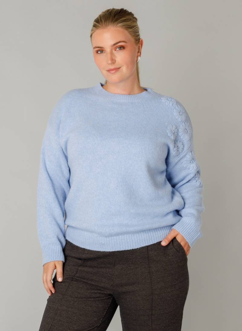 Große Größen Jumper Felou, Damen, blau, Größe: 46, Polyester, Happy Size DE Women von Yest Curve