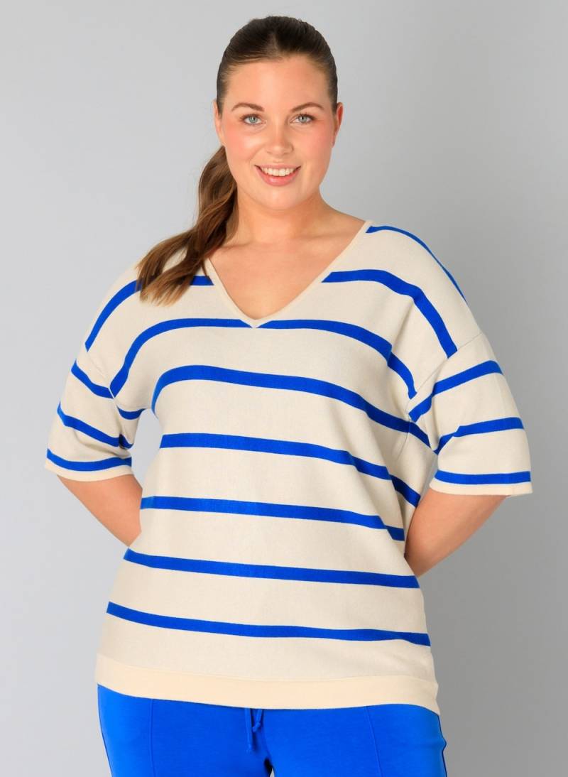 Große Größen Jumper Valentine, Damen, braun, Größe: 44, Viskose/Nylon, Happy Size DE Women von Yest Curve