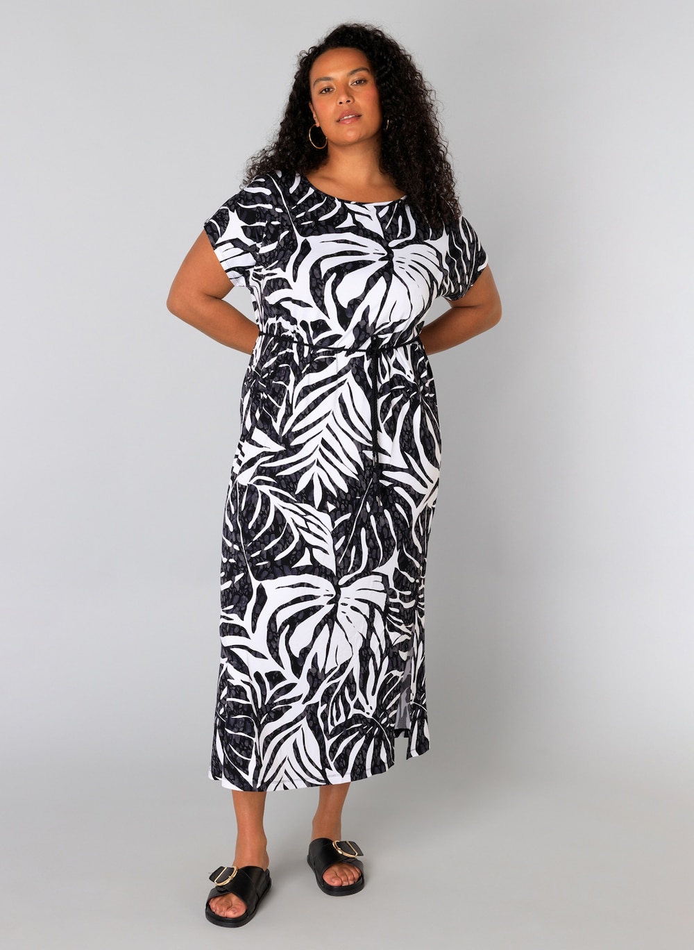 Große Größen Maxikleid Uriel, Damen, schwarz, Größe: 52, Happy Size DE Women von Yest Curve