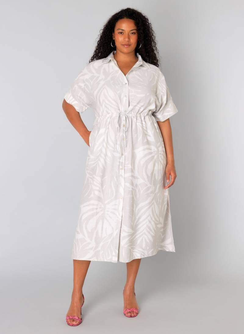 Große Größen Maxikleid Uta, Damen, grau, Größe: 54, Viskose/Synthetische Fasern, Happy Size DE Women von Yest Curve