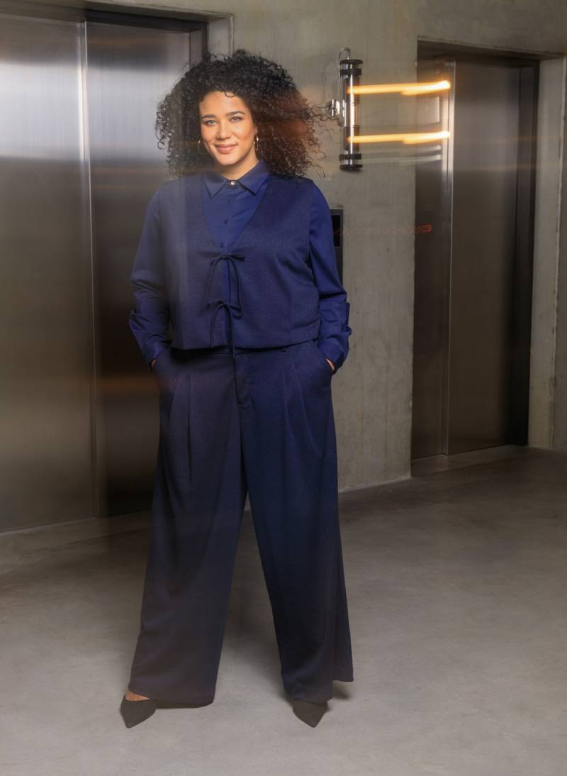 Große Größen Strickjacke Fabienne, Damen, grau, Größe: 54, Polyester/Viskose, Happy Size DE Women von Yest Curve