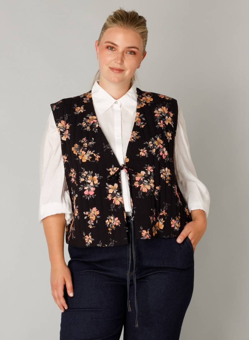 Große Größen Strickjacke Fiona, Damen, schwarz, Größe: 48, Viskose, Happy Size DE Women von Yest Curve