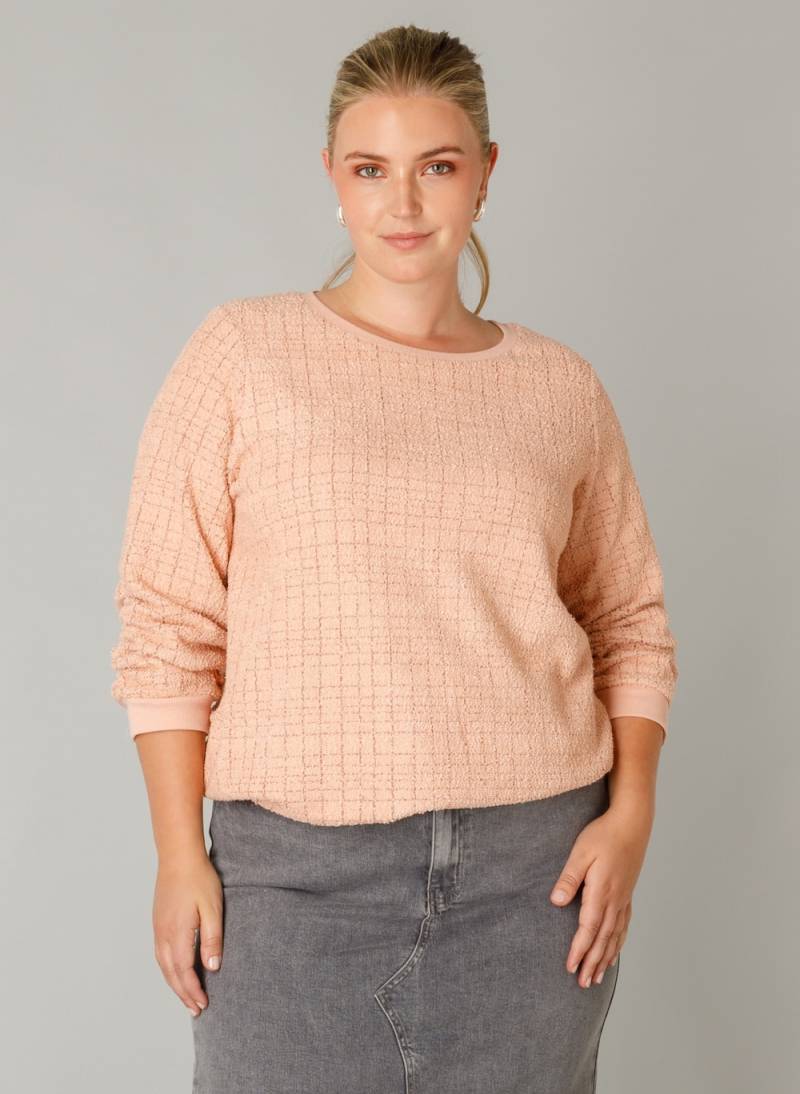 Große Größen Sweatshirt Venora Essential, Damen, rosa, Größe: 46, Polyester/Viskose, Happy Size DE Women von Yest Curve