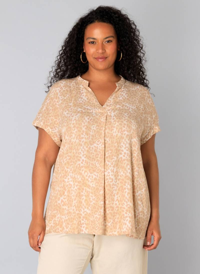 Große Größen Top Agnes Essential, Damen, beige, Größe: 52, Viskose, Happy Size DE Women von Yest Curve