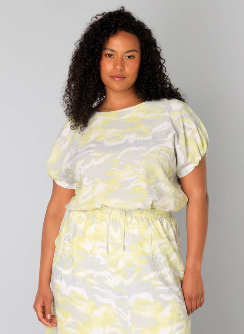 Große Größen Top Unna, Damen, grau, Größe: 44, Viskose/Nylon, Happy Size DE Women von Yest Curve