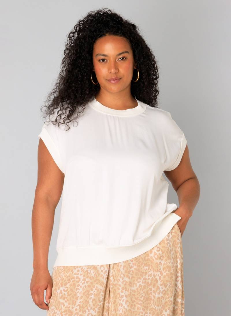 Große Größen Top Urania, Damen, weiß, Größe: 52, Viskose, Happy Size DE Women von Yest Curve