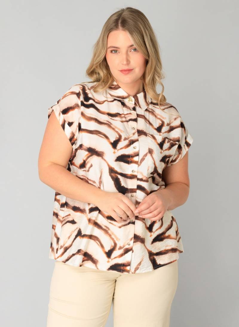 Große Größen Top Wanda, Damen, schwarz, Größe: 50, Viskose/Nylon, Happy Size DE Women von Yest Curve