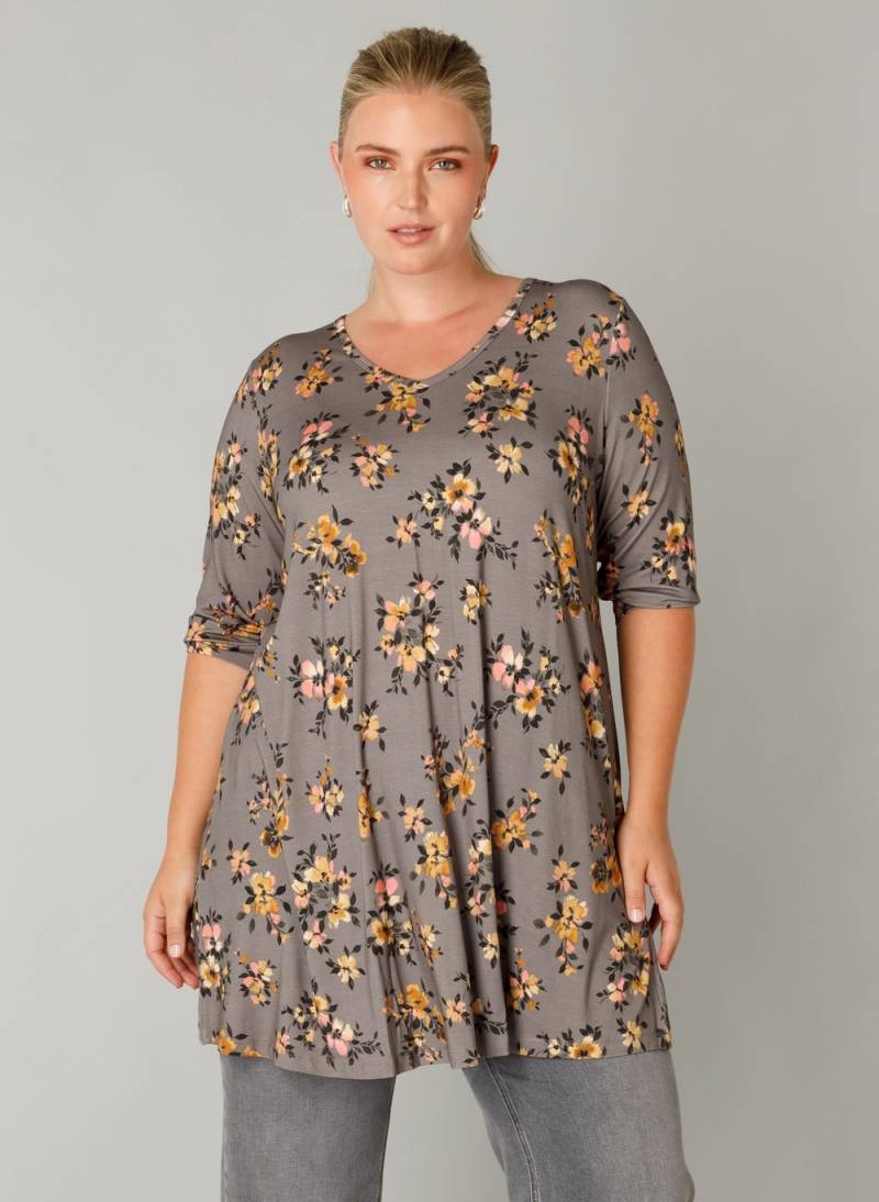 Große Größen Tunika Ankaria Essential, Damen, grau, Größe: 52, Happy Size DE Women von Yest Curve