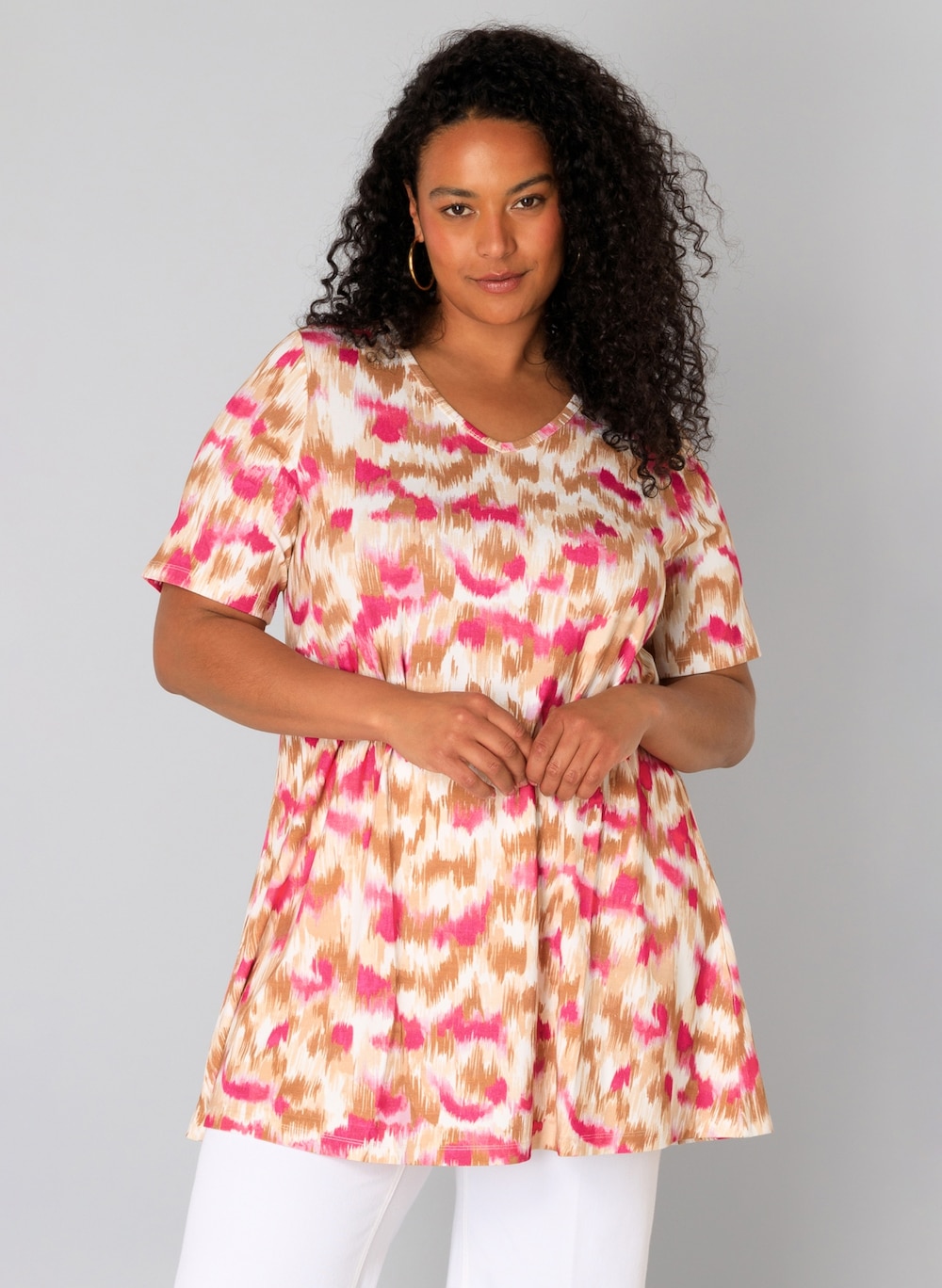 Große Größen Tunika Ankie Essential, Damen, rosa, Größe: 52, Happy Size DE Women von Yest Curve