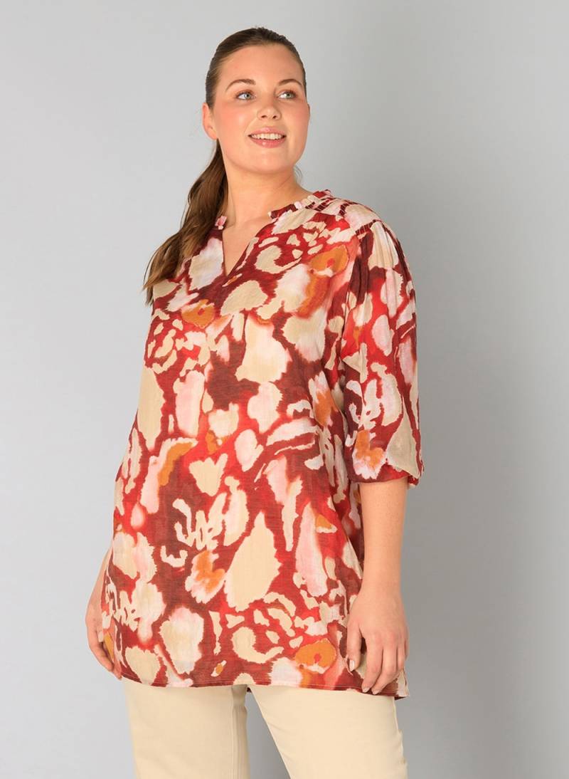 Große Größen Tunika Vesper, Damen, blau, Größe: 50, Viskose/Nylon, Happy Size DE Women von Yest Curve