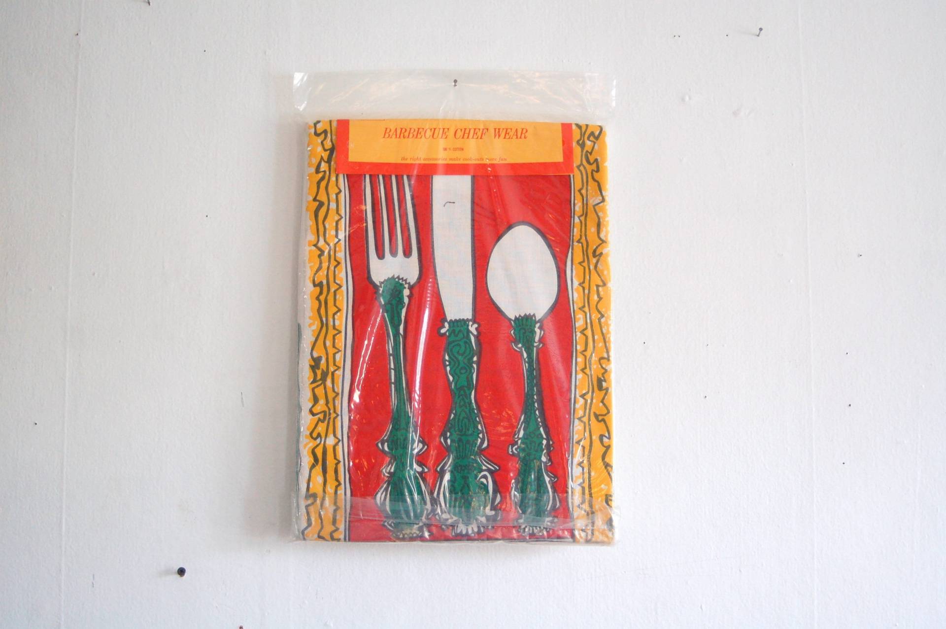 Mid Century Nib Sears Roebuck & Co. "Le Gourmet" 3Tlg." Grillset Häuptlingsbekleidung ~ New Vintage Made in Usa, 100% Baumwolle & von YesterdayAndTomorrow