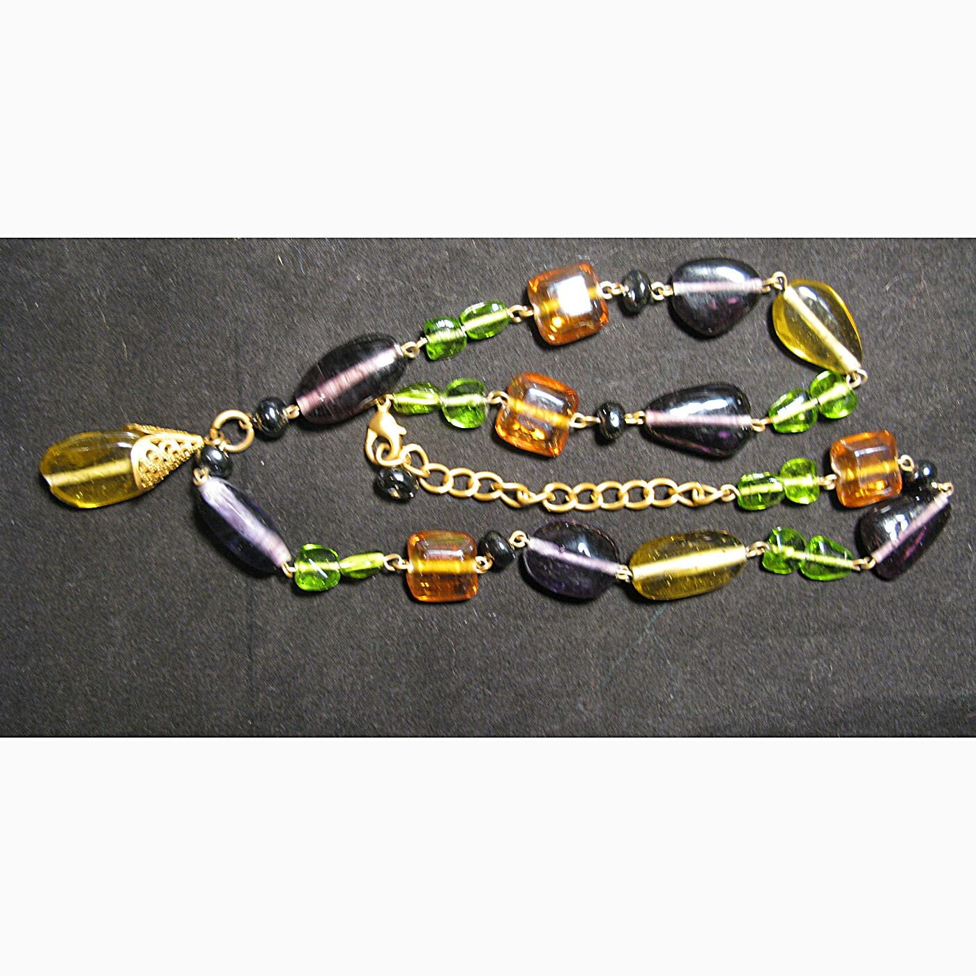 Vintage Moderne Glasperlenkette Vintage Moderne Glasperlenkette von YesterdaysJewelsShop