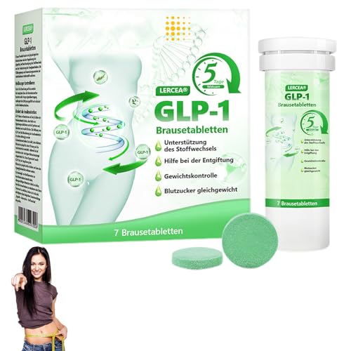 LERCEA GLP-1 Brausetabletten, Professional GLP-1 Abnehmbrausetabletten, LERCEA Brausetabletten, GLP-1-Nahrungsergänzungsmittel, Natürliche pflanzlichen Extrakten, für Frauen und Männer (1 Stück) von Yestree