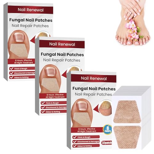 Nāgělpīlz-Pflaster, Mehrzweck Zehennagel Pads, Mehrzweck-Zehennagelreparatur-Pads, Pilz-Nagel-Patches, Zehennagel Korrektur Patch, für Beschädigte Nägel und Erscheinungsbild Verfärbter Nägel (3 Stück) von Yestree