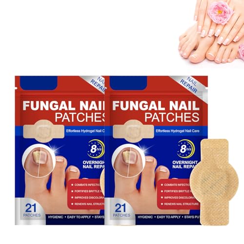 Pilz-Nagel-Patches, Mehrzweck Zehennagel Pads, Nagelgraben Reparaturpflaster, Zehennagel Korrektur Patch, für Beschädigte Nägel und Erscheinungsbild Verfärbter Nägel (2 Stück) von Yestree