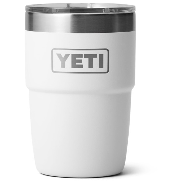 Yeti Coolers - Rambler Stackable Cup - Isolierbecher Gr 237 ml grau/weiß von Yeti Coolers
