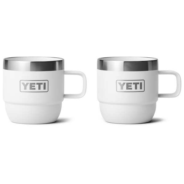 Yeti Coolers - Rambler Stackable Mugs - Isolierbecher Gr 177 ml grau/weiß von Yeti Coolers