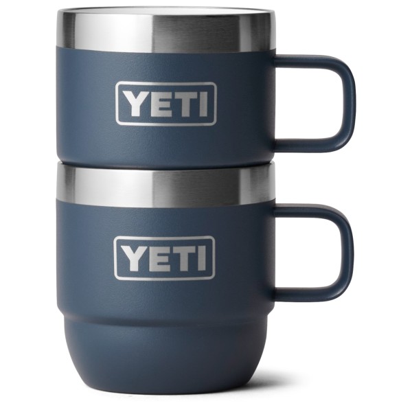 Yeti Coolers - Rambler Stackable Mugs - Isolierbecher Gr 177 ml blau/grau von Yeti Coolers