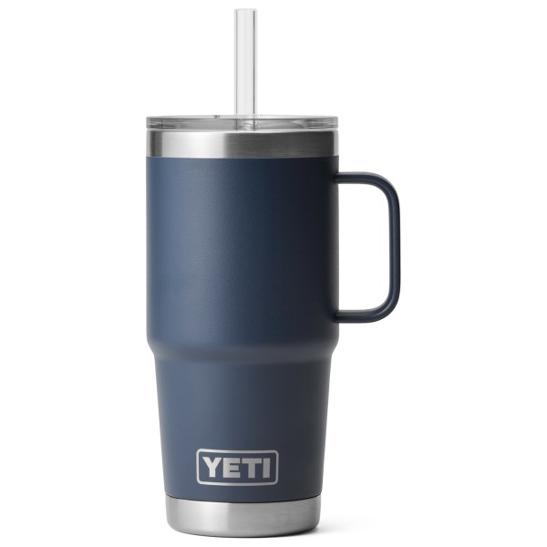 Yeti Coolers - Rambler Straw Mug - Isolierbecher Gr 739 ml blau/grau von Yeti Coolers