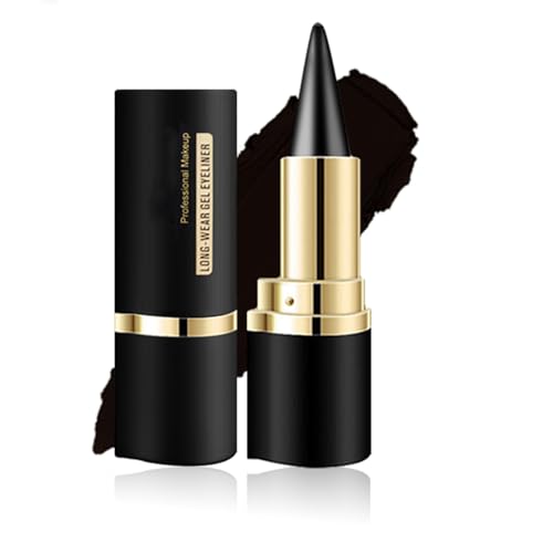 Schwarzer Gel-Eyeliner,Schwarzer Eyeliner-Stift-Gel - Schnell trocknender Formel-Eyeliner - Wischfester Eyeliner(Schwarz) von Yeuxtty