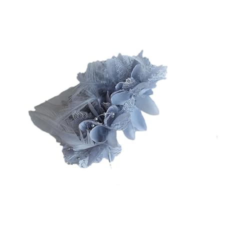 Eleganter Hochzeits-Fascinator mit Federn, Blumen, Kopfschmuck, Hut für Damen, Cocktail-Party, Stirnband, Zubehör Eleganter Hochzeits-Fascinator mit Federn, Blumen, Kopfschmuck, Hut für Damen, Cocktail-Party, Stirnband, Zubehör von Yeuyyben