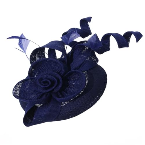 Fascinator für Damen, elegant, charmant, Netzfeder-Kopfschmuck, Cocktail, Teeparty, Haarbänder, Hochzeitshut von Yeuyyben