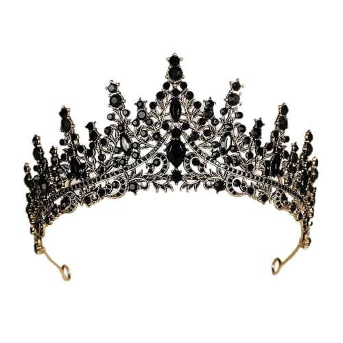 Goldene Braut Krone Prinzessin Kopfbedeckung Geburtstag Strass Stirnband Hochzeit Haarschmuck Braut Tiaras Vintage Kopfschmuck, Sonstige von Yeuyyben