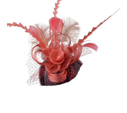 Haarreif für Damen, Teeparty, Hochzeit, Cocktail, Blumenfedern, Haarspange von Yeuyyben