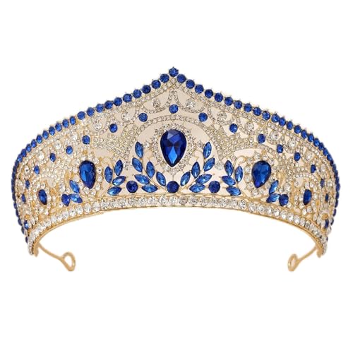Hochzeit Braut Hochzeitskleid Kopfbedeckung Krone Strass Tiaras Damen Klassische Party Kleid Zubehör, Metalllegierung von Yeuyyben