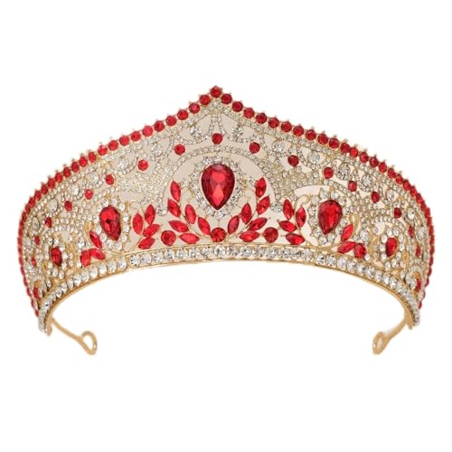 Hochzeit Braut Hochzeitskleid Kopfbedeckung Krone Strass Tiaras Damen Klassische Party Kleid Zubehör, Metalllegierung von Yeuyyben